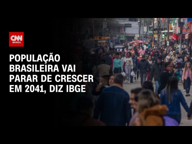 População brasileira vai parar de crescer em 2024, diz IBGE | BASTIDORES CNN