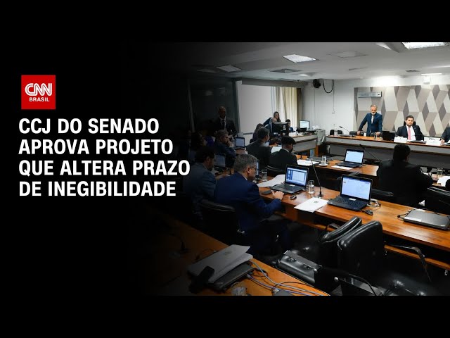 CCJ do Senado aprova projeto que altera prazo de inegibilidade | CNN ARENA