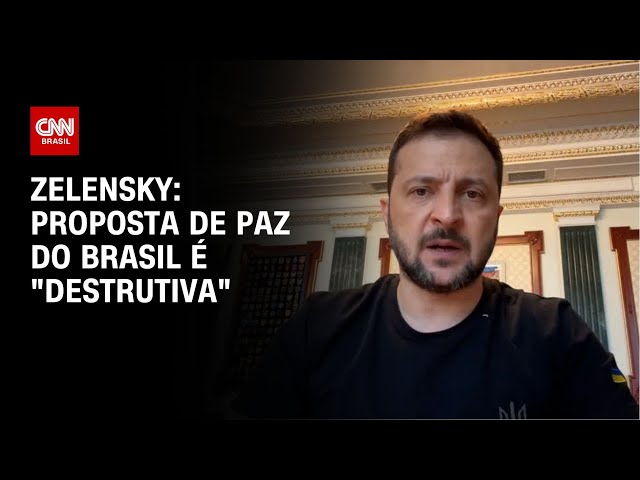 Zelensky: Proposta de paz do Brasil é "destrutiva" | LIVE CNN