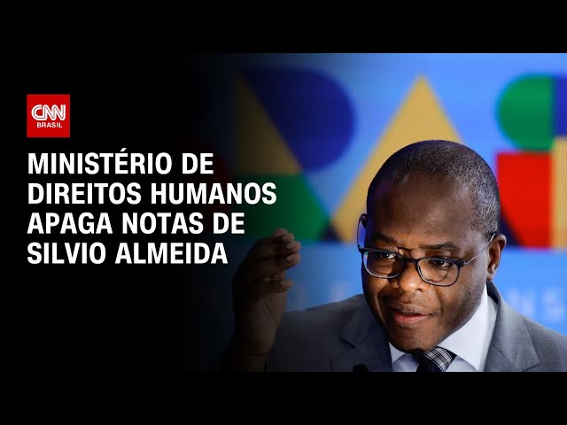 Ministério de Direitos Humanos apaga notas de Silvio Almeida | LIVE CNN