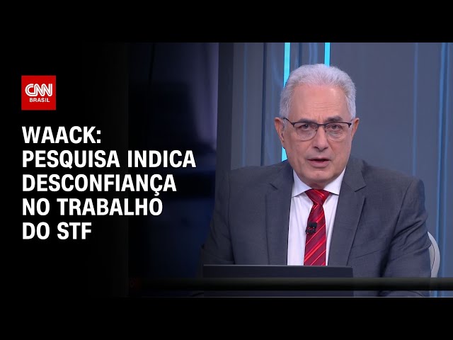 Waack: Pesquisa indica desconfiança no trabalho do STF | WW