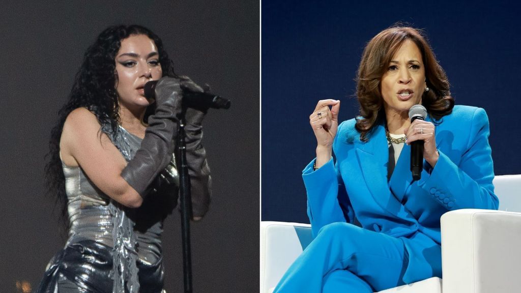 Charli XCX apoiou a vice-presidente Kamala Harris no X (antigo Twitter).