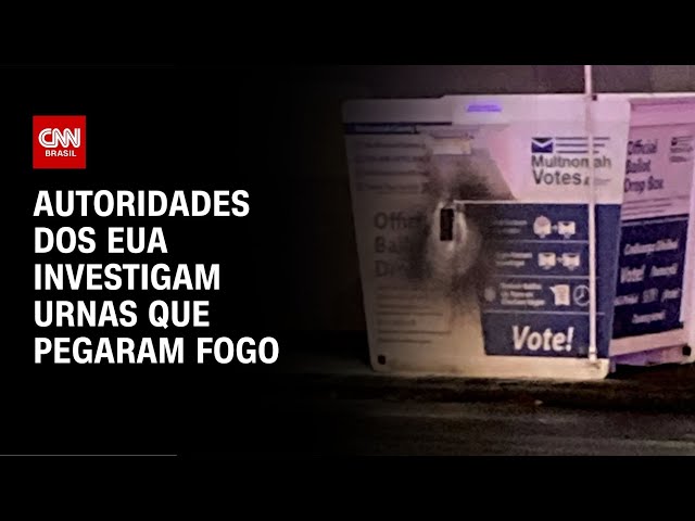 Autoridades dos EUA investigam urnas que pegaram fogo | CNN NOVO DIA