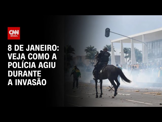 8 de janeiro: veja como a polícia agiu durante a invasão | CNN PRIME TIME