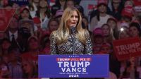 Melania Trump faz discurso surpresa em comício de Trump no Madison Square Garden