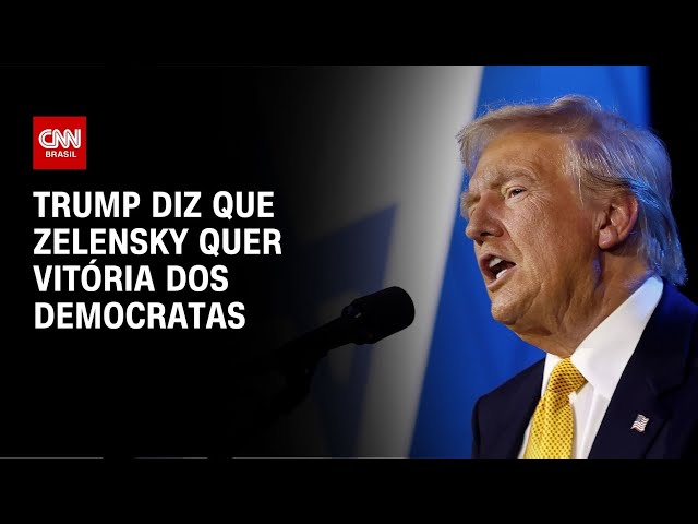 Trump diz que Zelensky quer vitória dos democratas | CNN NOVO DIA