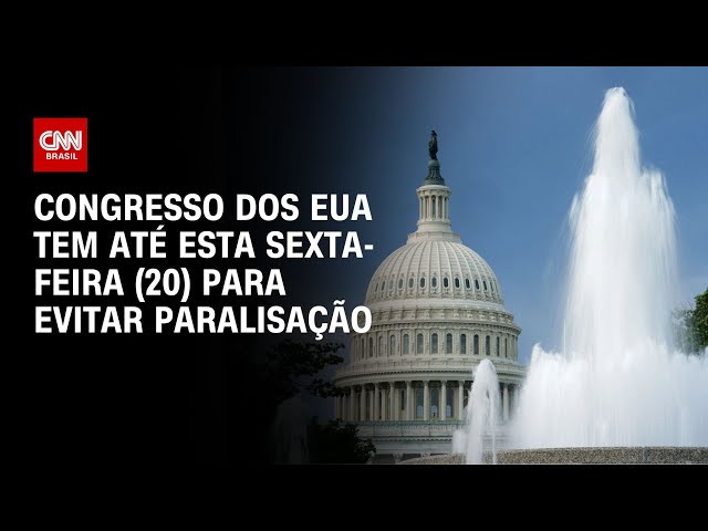 Congresso dos EUA tem até esta sexta-feira (20) para evitar paralisação | LIVE CNN