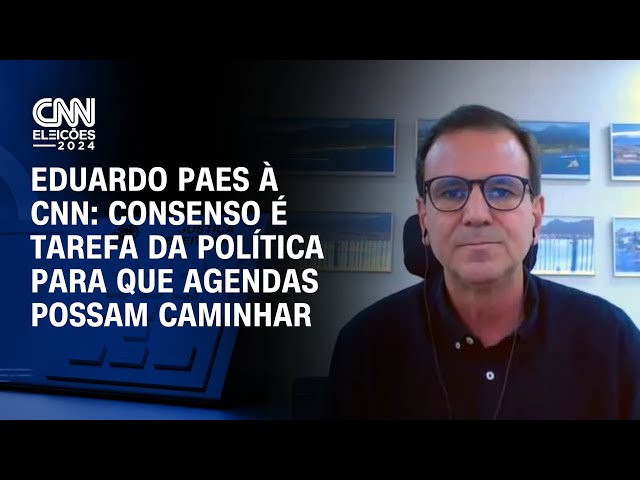 Eduardo Paes, prefeito reeleito do RJ, fala à CNN | LIVE CNN