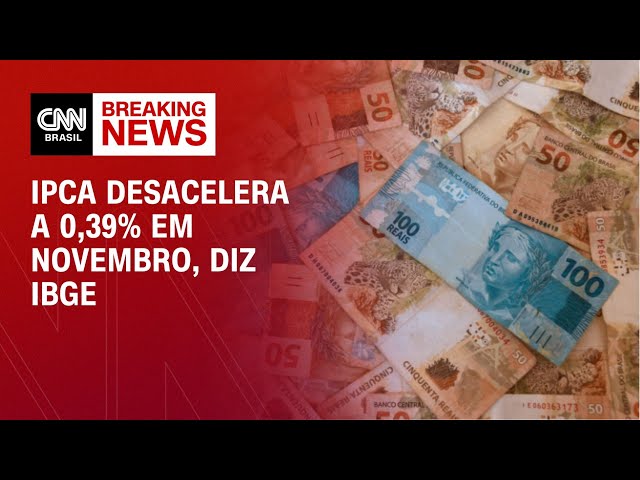 IPCA desacelera a 0,39% em novembro, diz IBGE | LIVE CNN