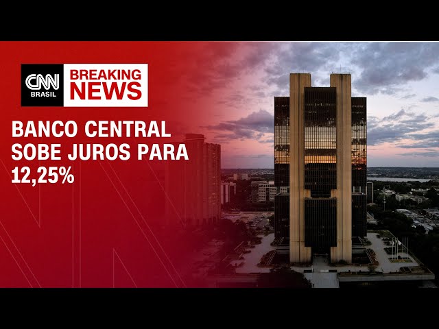 Banco Central sobe juros para 12,25% | CNN ARENA