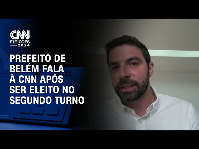 Prefeito de Belém fala à CNN após ser eleito no segundo turno | CNN NOVO DIA