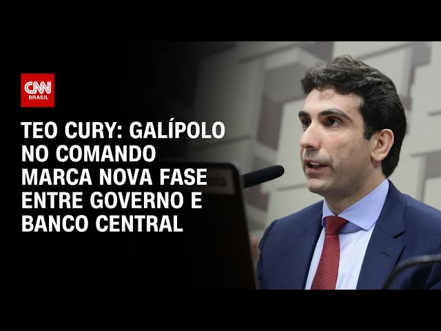 Teo Cury: Galípolo no comando marca nova fase entre governo e Banco Central | CNN NOVO DIA