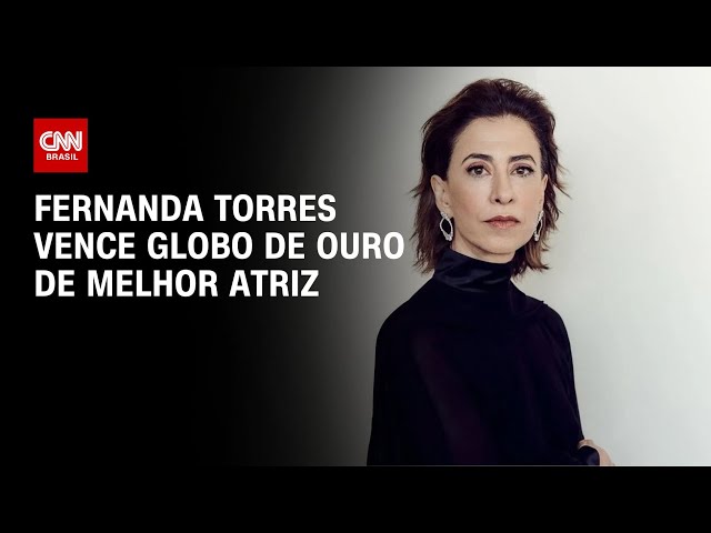 Fernanda torres vence Globo de Ouro de Melhor Atriz | CNN NOVO DIA